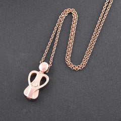 Mom & Child Cremation Urn Necklace