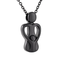 Mom & Child Cremation Urn Necklace