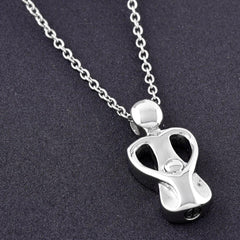Mom & Child Cremation Urn Necklace