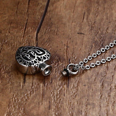 Mom/Dad Heart Shaped Cremation Necklace