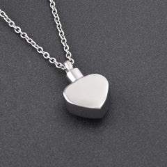 Mom Heart Shaped Cremation Urn Necklace