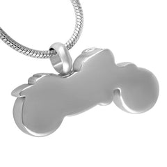 Motorcycle Cremation Urn Necklace