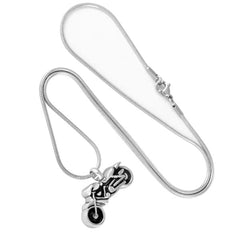 Motorcycle Cremation Urn Necklace