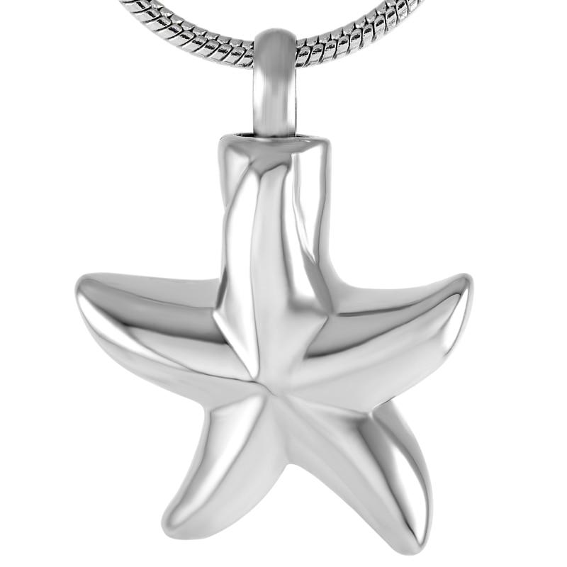 Sea Starfish Cremation Urn Necklace