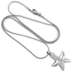 Sea Starfish Cremation Urn Necklace