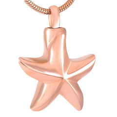 Sea Starfish Cremation Urn Necklace