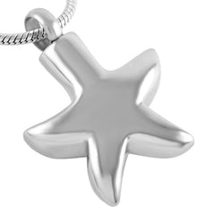 Sea Starfish Cremation Urn Necklace