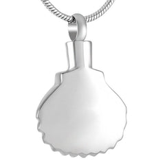 Seashell & Pearl Cremation Urn Necklace