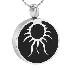 Shining Sun Cremation Urn Necklace