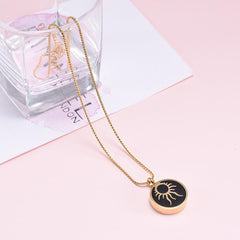 Shining Sun Cremation Urn Necklace
