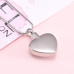 Silver Always In My Heart Cremation Urn Necklace