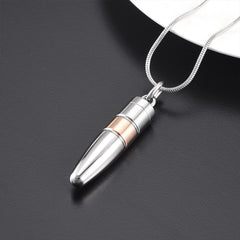 Silver Bullet Shaped Cremation Urn