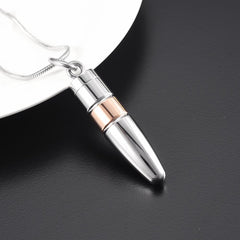 Silver Bullet Shaped Cremation Urn