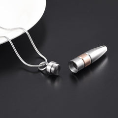 Silver Bullet Shaped Cremation Urn