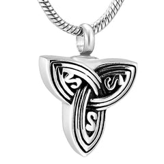 Silver Celtic Knot Cremation Urn Necklace