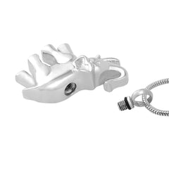 Silver Elephant Cremation Urn Necklace