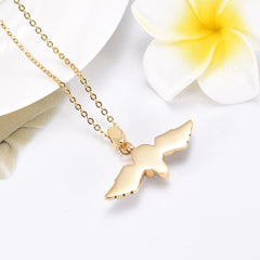 Skull With Wings Cremation Urn Necklace