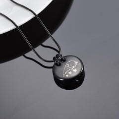 Sleeping Dog Cremation Urn Necklace