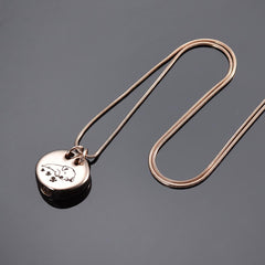 Sleeping Dog Cremation Urn Necklace