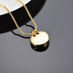 Sleeping Dog Cremation Urn Necklace