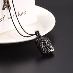 Square Shaped Tree of Life Cremation Urn Necklace