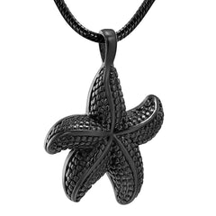 Starfish Shaped Cremation Urn Necklace