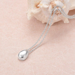 Sterling Silver Teardrop Cremation Urn Necklace