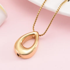 Teardrop Cremation Urn Necklace