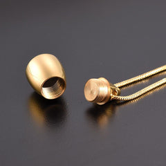 Teardrop Cremation Urn Necklace