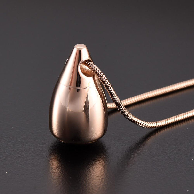Teardrop Cremation Urn Necklace