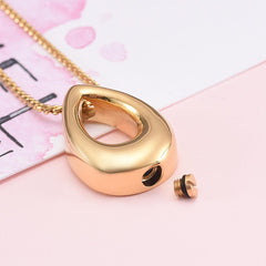 Teardrop Cremation Urn Necklace