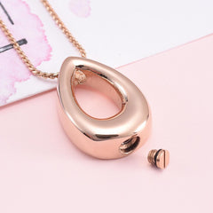 Teardrop Cremation Urn Necklace