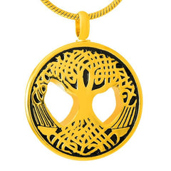 Tree of Life Cremation Urn Necklace