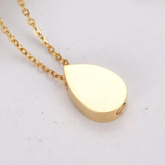 Tree of Life Teardrop Cremation Urn Necklace