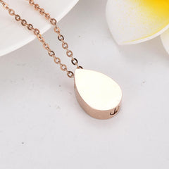 Tree of Life Teardrop Cremation Urn Necklace