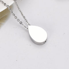 Tree of Life Teardrop Cremation Urn Necklace