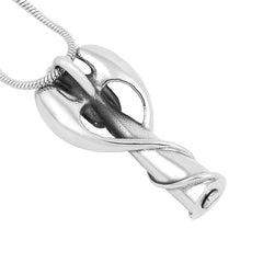 Winged Angel Cremation Urn Necklace