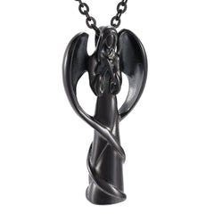 Winged Angel Cremation Urn Necklace