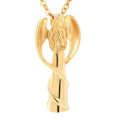Winged Angel Cremation Urn Necklace