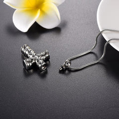 Wrapped Cross Cremation Urn Necklace