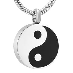 Yin Yang Cremation Urn Necklace