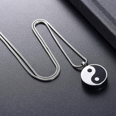 Yin Yang Cremation Urn Necklace