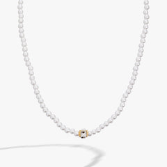 Crystal and Pearl Beaded Necklace