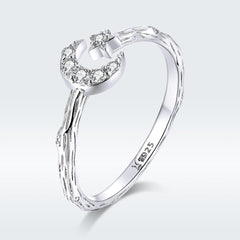 925 Sterling Silver Custom Ring with Pavé Setting CZ