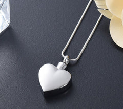 "I Carry You With Me" Heart Cremation Necklace