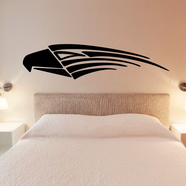 Eagle Head Tribal Vehicle Pinstripe Vinyl Decal - Car Decal - Wall Decal - MC019