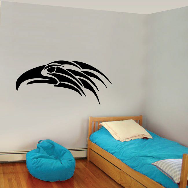 Eagle Head Tribal Vehicle Pinstripe Vinyl Decal - Car Decal - Wall Decal - MC054