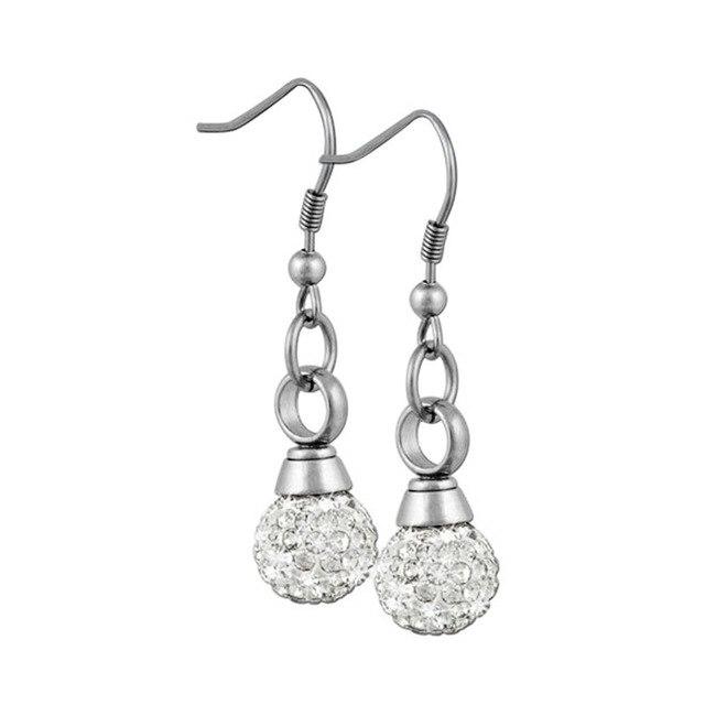 Crystal Ball Cremation Urn Earrings