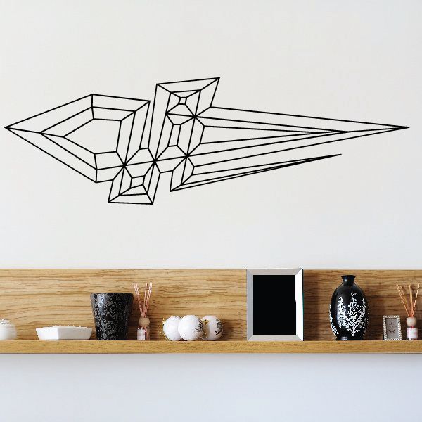 Spatial Pinstripe Vinyl Decal