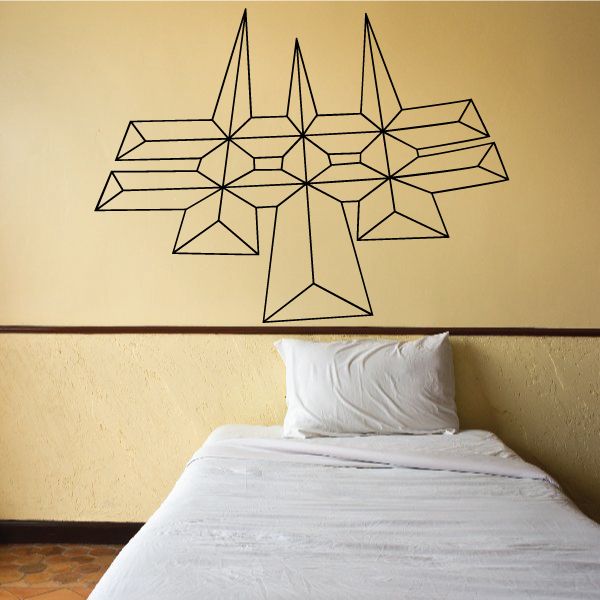 Many-sided Pinstripe Vinyl Decal